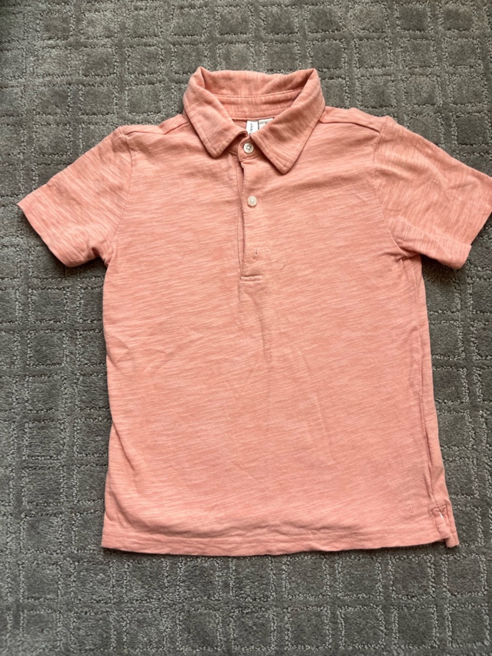 Boys Janie & Jack Short-Sleeve Polo Shirt in Peach
